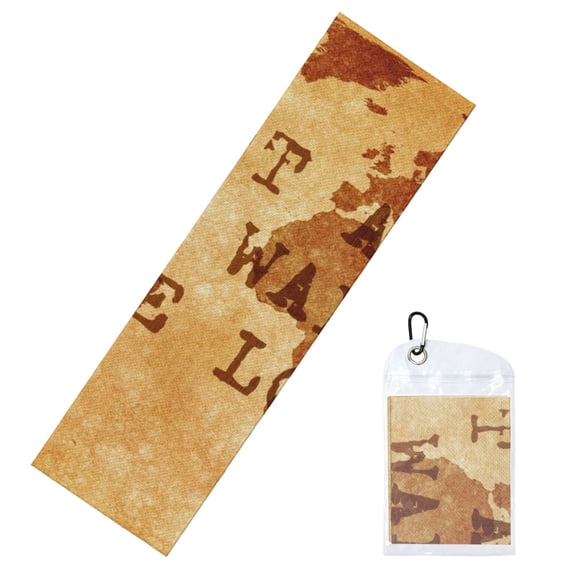 Lsque Not All Those Who Wander Are Lost2 Printed Cooling Towel (40"x 12"), Ice Towel, Microfiber, Soft Breathable Chilly Towel for Yoga, Sport, Gym, Workout, Fitness, Running