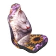 thumbnail image 1 of Lsque Warm Sunflower Sleeping Cat Pattern Car Seat Covers for Front Seats , Waterproof Seat Covers for Cars, Sporty Front Seat Covers,Car Seat Cover Protector Front Seats, 1 of 5