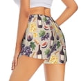 thumbnail image 1 of Lsque Watercolor Bottles And Glasses Printed Women's Running Shorts with Liner Pockets,Elastic Quick Dry Workout Athletic Gym Yoga Shorts,Womens High Waist Shorts-X-Large, 1 of 9