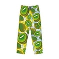 thumbnail image 1 of Lsque Watercolor Kiwi Fruits Summer Print Men's Pajama Pants, Lounge Pant - Comfortable Home Wear,Elastic Waistband, Stylish Design-Large, 1 of 9