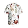 thumbnail image 1 of Lsque Watercolor Ladybug pattern Hawaiian Shirt for Men, Unisex Summer Beach Casual Short Sleeve Button Down Shirts-Medium, 1 of 9