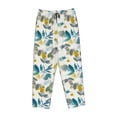 thumbnail image 1 of Lsque Watercolor Leaves Print Women's Pajama Pants, Lounge Pant - Comfortable Home Wear,Elastic Waistband, Stylish Design-Medium, 1 of 9