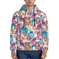 thumbnail image 1 of Lsque Watercolor Owl Pattern Casual Men's Hoodie,Hooded Sweatshirt with Kangaroo Pocket,Pullover Hoodie-Medium, 1 of 7