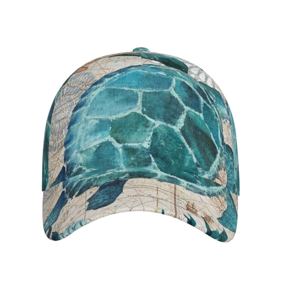 Lsque Watercolor Sea Turtle Baseball Cap Trucker Low Profile Hat Golf Dad Hat Adjustable Original Classic Unconstructed Plain Cap Men Women