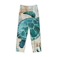 thumbnail image 1 of Lsque Watercolor Sea Turtle Print Men's Pajama Pants, Lounge Pant - Comfortable Home Wear,Elastic Waistband, Stylish Design-Small, 1 of 9