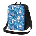 thumbnail image 1 of Lsque Watercolor Ships Lunch Bag Lunch Box for Women Men Reusable Insulated Lunch Tote Bag,Leakproof Thermal Cooler Sack Food Handbags Case High Capacity, 1 of 9