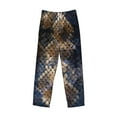 thumbnail image 1 of Lsque Watercolor Snake Skin Print Men's Pajama Pants, Lounge Pant - Comfortable Home Wear,Elastic Waistband, Stylish Design-Small, 1 of 9