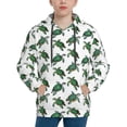 thumbnail image 1 of Lsque Watercolor Turtle Patten Youth Hoodie Sweatshirt Pullover with Kangaroo Pocket Boys and Girls Hoodie Warm Hoodie for Kids-X-Large, 1 of 6