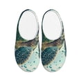 thumbnail image 1 of Lsque Watercolor Turtle1 Pattern Womens Comfort Cotton on Scuff With Memory Foam and Anti-skid Sole Slipper-37/38, 1 of 7