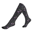 thumbnail image 1 of Lsque Watercolor Wildflower 1 Pattern Sport Compression Socks for Men & Women 15-20 mmHg Knee High Nurse Pregnant Running Medical and Travel Athletic, 1 of 6