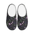 thumbnail image 1 of Lsque Watercolor Wildflower 1 Pattern Womens Comfort Cotton on Scuff With Memory Foam and Anti-skid Sole Slipper-37/38, 1 of 7