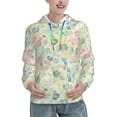 thumbnail image 1 of Lsque Watercolor Wildflowers Pattern Casual Women's Hoodie,Hooded Sweatshirt with Kangaroo Pocket,Pullover Hoodie with Eye-catching Drawstrings-Small, 1 of 7