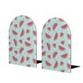 thumbnail image 1 of Lsque Watermelon Printed Wood Bookends,Non-Skid Bookend for Shelves,Heavy Duty Support Bookends,Non-Slip Foam Pads for Office, Home, and Library,1 Pair, 1 of 8