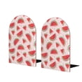 thumbnail image 1 of Lsque Watermelon Printed Wood Bookends,Non-Skid Bookend for Shelves,Heavy Duty Support Bookends,Non-Slip Foam Pads for Office, Home, and Library,1 Pair, 1 of 8
