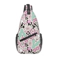 thumbnail image 1 of Lsque West Cowgirl Disco Pattern Cross Chest Bag Diagonally – Premium Durable Front Chest Sling with Adjustable Padded Strap, High-Capacity Storage, 1 of 7