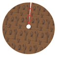 thumbnail image 1 of Lsque Western Cactus Print Christmas Tree Skirt, Tree Skirt with Ties or Velcro, Perfect for Holiday Decorations, Halloween, and New Year-36", 1 of 7