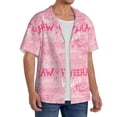thumbnail image 1 of Lsque Western Cowgirl print Men's Cuban Collar Short Sleeve Shirt Summer Beachwear Casual Button Down Fashionable Vacation Leisure Shirt-3X-Large, 1 of 7