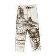 thumbnail image 1 of Lsque Western Desert Cowboys 1 Print Women's Pajama Pants, Lounge Pant - Comfortable Home Wear,Elastic Waistband, Stylish Design-XX-Large, 1 of 9