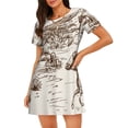thumbnail image 1 of Lsque Western Desert Cowboys3 Pattern Nightgowns for Women Sleep Shirts Short Sleeve Nightshirt Pullover Nightdress Soft Sleepwear Relaxed Fit Nightdress, 1 of 6