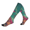 thumbnail image 1 of Lsque Western Desert Skull Cowboy (2) Pattern Sport Compression Socks for Men & Women 15-20 mmHg Knee High Nurse Pregnant Running Medical and Travel Athletic, 1 of 6