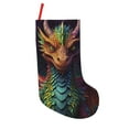 thumbnail image 1 of Lsque Whimsical Dragon Color Cool Pattern 18 Inch Christmas Stockings, Festive Holiday Stocking for Christmas Decorations Holiday Decor, 1 of 8