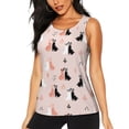 thumbnail image 1 of Lsque White And Black Rabbit Printed Workout Tank Tops for Women, Athletic Sports Tank Tops, Compression Sleeveless Dry Fit Shirts,Sleeveless Yoga Shirt-Medium, 1 of 9