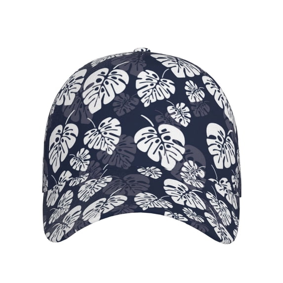 Lsque White Leaves Baseball Cap Trucker Low Profile Hat Golf Dad Hat Adjustable Original Classic Unconstructed Plain Cap Men Women
