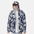 thumbnail image 1 of Lsque White Leaves UPF 50+ Lightweight Sun Protection Men's Women's Long Sleeve Shirt, Hoodie Performance -Small, 1 of 9