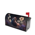 thumbnail image 1 of Lsque White Purple Flower Chicken Mailbox Cover Standard Size ,Magnetic Mailbox Covers Post Wraps Letter Box Cover -25.5x21 in, 1 of 9