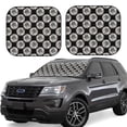 thumbnail image 1 of Lsque White Sunflowers 2 PCS Windshield Sun Shade | CarFoldable Window Covers | Car Accessories Reflect UV for Universal Cars SUV Truck | Small, 1 of 7