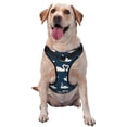 thumbnail image 1 of Lsque White Swam Dog Harness, No-Pull Pet Harness with 2 Leash Clips, Adjustable Soft Padded Dog Vest with Easy Control Handle for Large Dogs-Large, 1 of 9