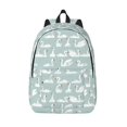 thumbnail image 1 of Lsque White Swan Pattern Canvas Daypack, Durable Backpack, High-quality Versatile Backpack,Vintage Compact Backpack-Medium, 1 of 6