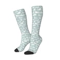 thumbnail image 1 of Lsque White Swan Printed Crew Socks Men's Women's LightWeight Thin Casual Calf Socks ,Knee High Socks,Cotton Socks, 1 of 9
