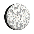 thumbnail image 1 of Lsque White goose Pattern Tire Covers - Tough Tire Wheel Protector for Truck, SUV, Trailer, Camper, RV-14 inch, 1 of 6