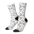 thumbnail image 1 of Lsque White goose Printed Men's Crew Socks, Soft Durable Breathable Moisture-Wicking with Odor Control Cotton socks, 1 of 6