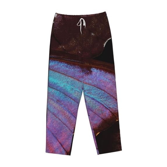 Lsque Wings Of A Butterfly Print Women's Pajama Pants, Lounge Pant - Comfortable Home Wear,Elastic Waistband, Stylish Design-Medium