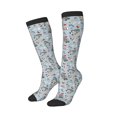 thumbnail image 1 of Lsque Winter Gnome And Snowman Printed Crew Socks Men's Women's LightWeight Thin Casual Calf Socks ,Knee High Socks,Cotton Socks, 1 of 9
