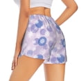 thumbnail image 1 of Lsque Winter With Snowflakes Printed Women's Running Shorts with Liner Pockets,Elastic Quick Dry Workout Athletic Gym Yoga Shorts,Womens High Waist Shorts-Large, 1 of 9