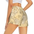 thumbnail image 1 of Lsque World Map Printed Women's Running Shorts with Liner Pockets,Elastic Quick Dry Workout Athletic Gym Yoga Shorts,Womens High Waist Shorts-XX-Large, 1 of 9