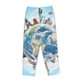 thumbnail image 1 of Lsque World Travel Print Women's Pajama Pants, Lounge Pant - Comfortable Home Wear,Elastic Waistband, Stylish Design-XX-Large, 1 of 9