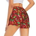 thumbnail image 1 of Lsque X-mas and New Year Printed Women's Running Shorts with Liner Pockets,Elastic Quick Dry Workout Athletic Gym Yoga Shorts,Womens High Waist Shorts-Small, 1 of 9