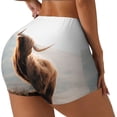 thumbnail image 1 of Lsque Yak Pattern High Waisted Biker Shorts for Women-Tummy Control Fitness Athletic Workout Running Yoga Gym Shorts,Moisture-Wicking-XX-Large, 1 of 9