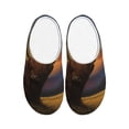 thumbnail image 1 of Lsque Yak Pattern Womens Comfort Cotton on Scuff With Memory Foam and Anti-skid Sole Slipper-37/38, 1 of 7