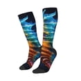 thumbnail image 1 of Lsque Yellow Fish Seahorse Printed Crew Socks Men's Women's LightWeight Thin Casual Calf Socks ,Knee High Socks,Cotton Socks, 1 of 9
