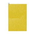 thumbnail image 1 of Lsque Yellow Glitter Premium Golf Towel - Ultra Absorbent and Quick Drying Microfiber Towel with Carabiner - Gift for Men -24" X 16", 1 of 8