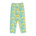 thumbnail image 1 of Lsque Yellow Lemon Print Women's Pajama Pants, Lounge Pant - Comfortable Home Wear,Elastic Waistband, Stylish Design-Medium, 1 of 9