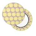 thumbnail image 1 of Lsque Yellow Lemon Slices Round Bar chair cushion covers Velvet Fabric Premium Comfort Protects from Scratches and Stains for 14-17 Inch Chair- 12 inch, 1 of 7