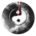 thumbnail image 1 of Lsque Yin And Yang Print Christmas Tree Skirt, Tree Skirt with Ties or Velcro, Perfect for Holiday Decorations, Halloween, and New Year-48", 1 of 7