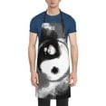 thumbnail image 1 of Lsque Yin And Yang Waterproof Apron Chef Aprons for Men Heavy Duty Chemical Work Apron Extra Long Grilling Aprons with Adjustable Bib Apron, 1 of 9