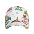 thumbnail image 1 of Lsque Yoga Dogs Poses Baseball Cap Trucker Low Profile Hat Golf Dad Hat Adjustable Original Classic Unconstructed Plain Cap Men Women, 1 of 9